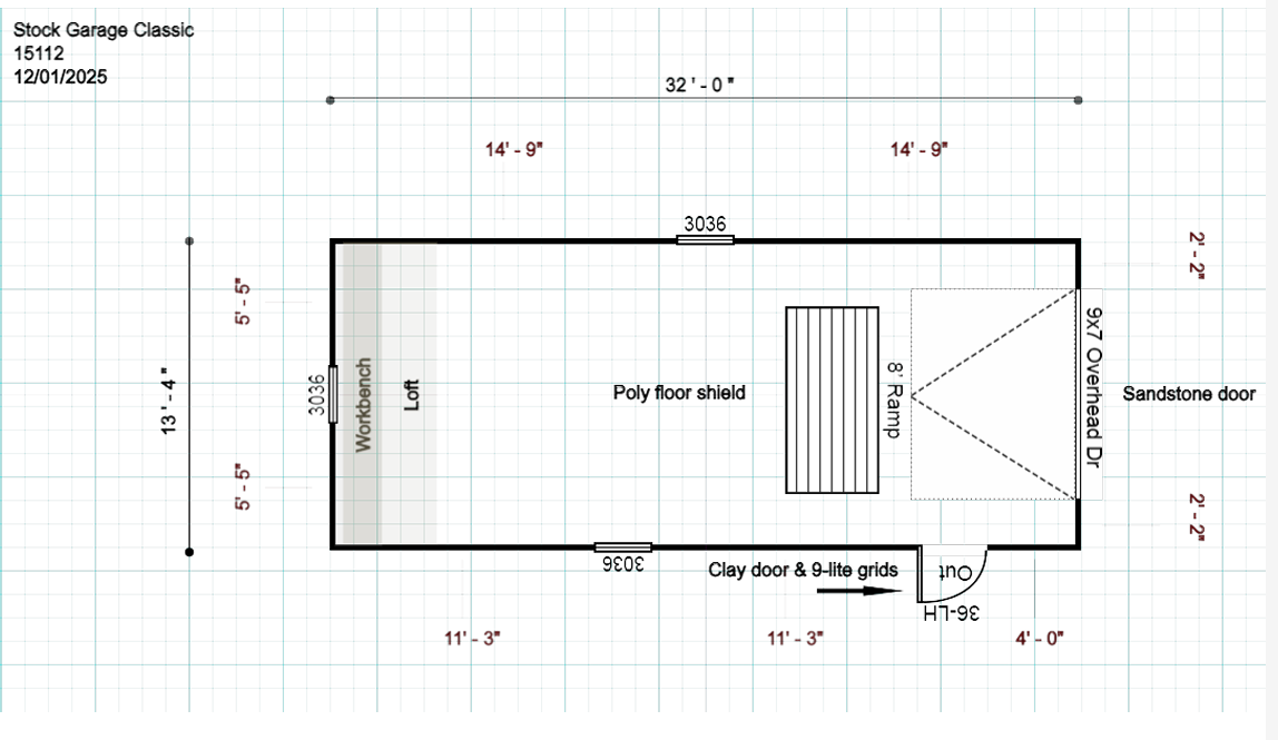 15112.2 Garage 13'4x32