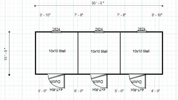 15187 Barn 10x30 USED!