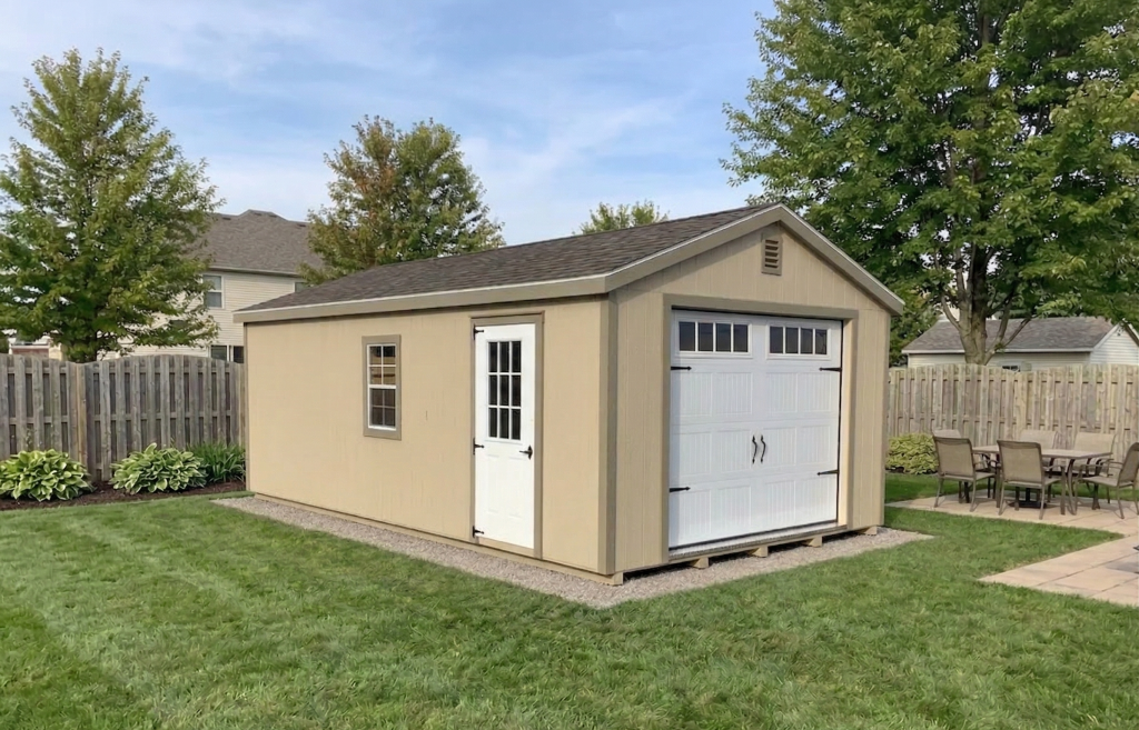 Backyard garage