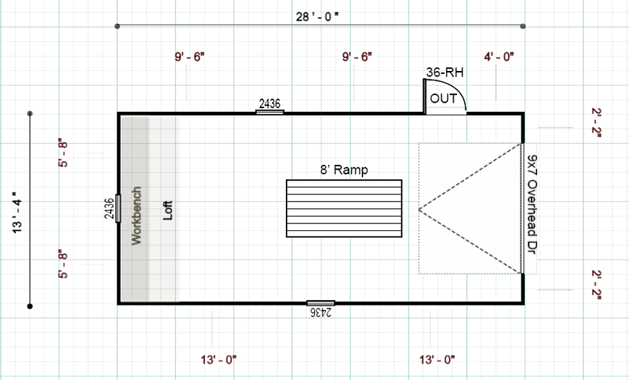 15111.1 Garage 13'4x28