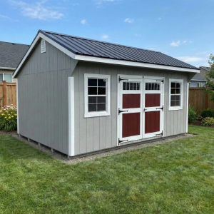 Backyard garden shed