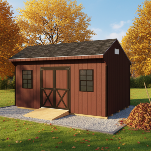 Backyard storage shed