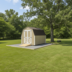 Backyard storage shed