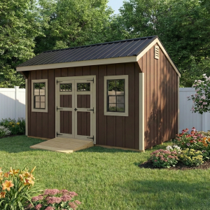 Backyard storage shed