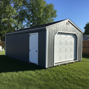 Backyard storage garage