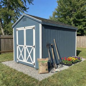 Backyard storage shed