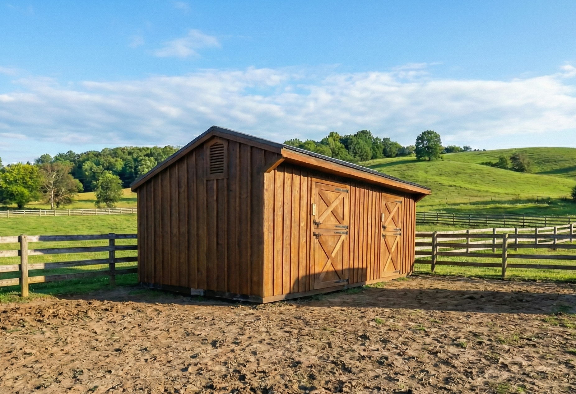 Horse barn
