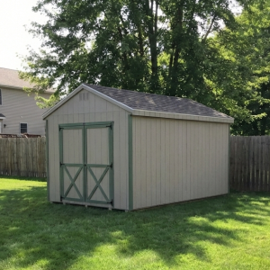 Backyard storage shed
