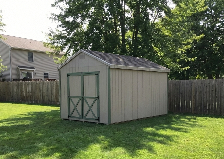Backyard storage shed