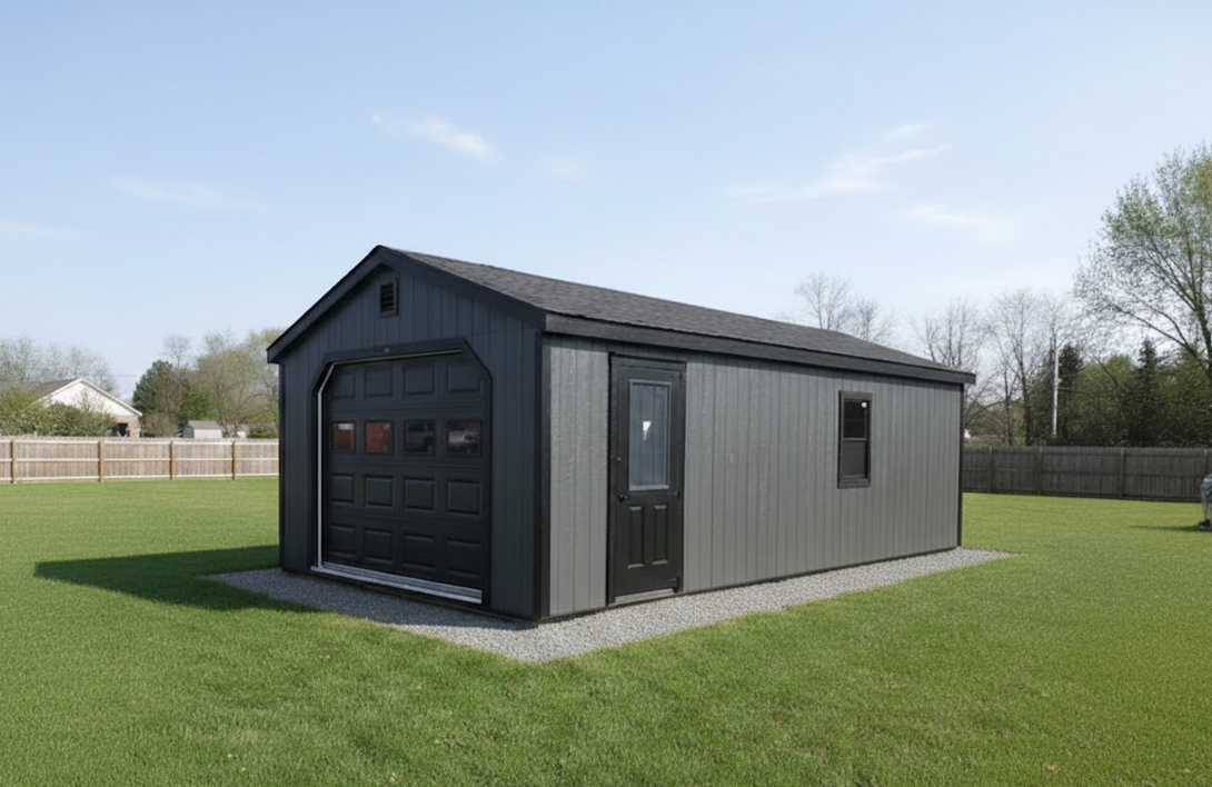 Backyard garage