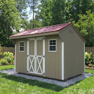 Backyard storage shed