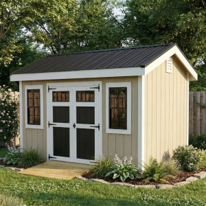 Backyard storage building
