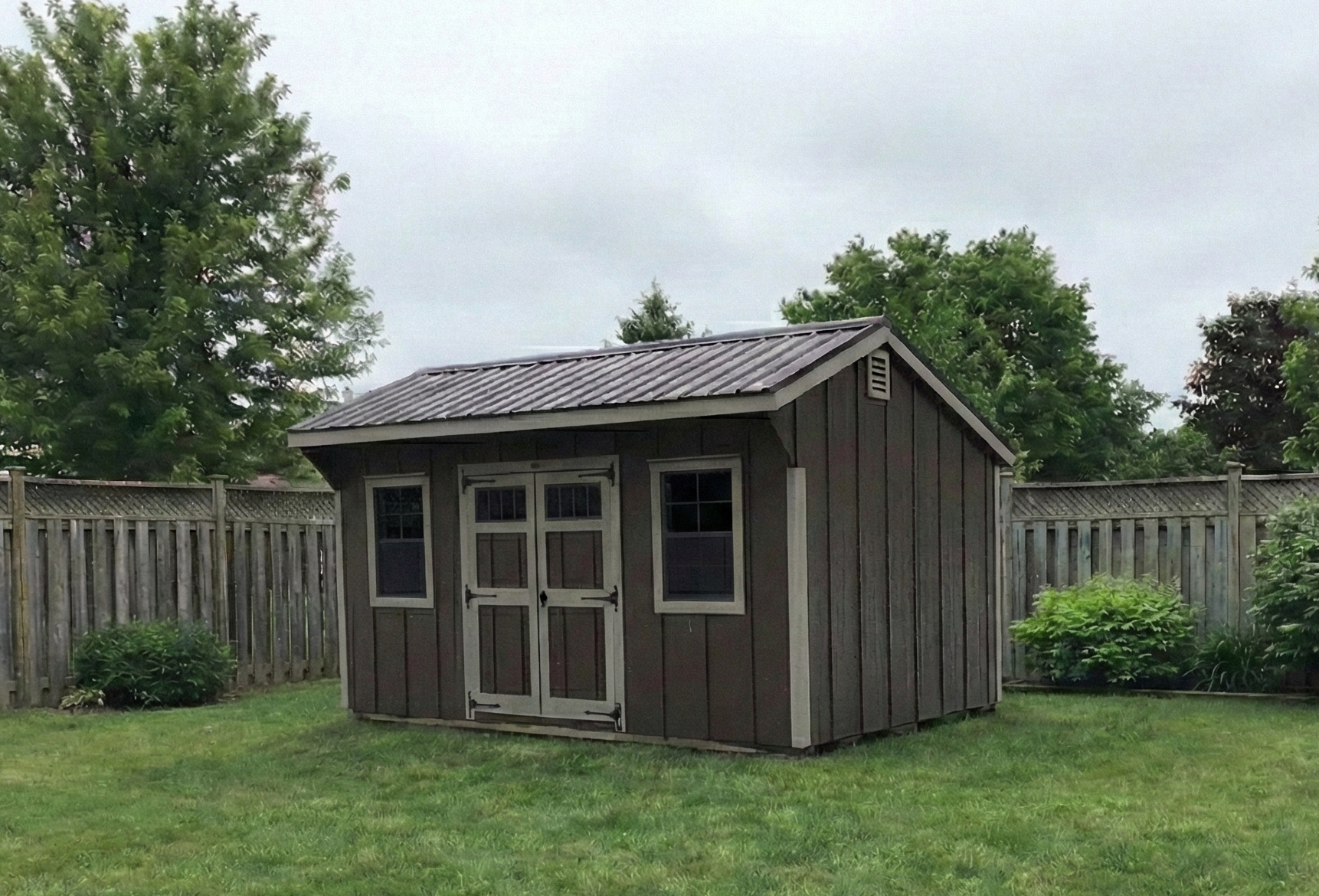 Backyard storage building