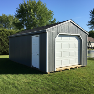 Backyard storage shed