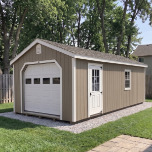 Backyard garage