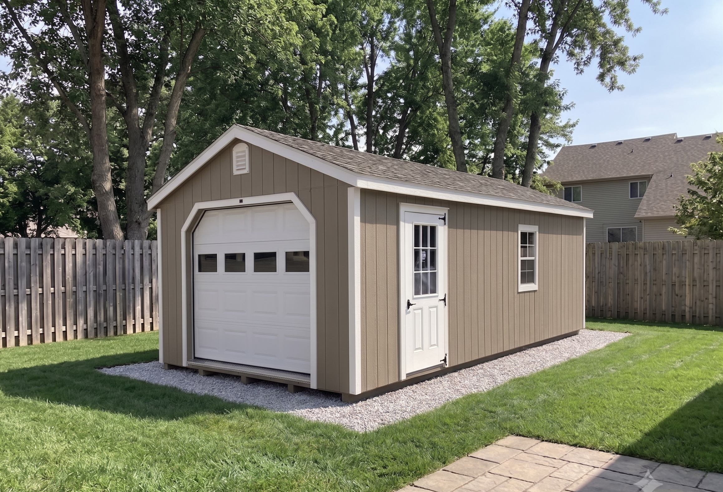 Backyard garage