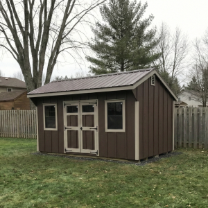 Backyard storage building