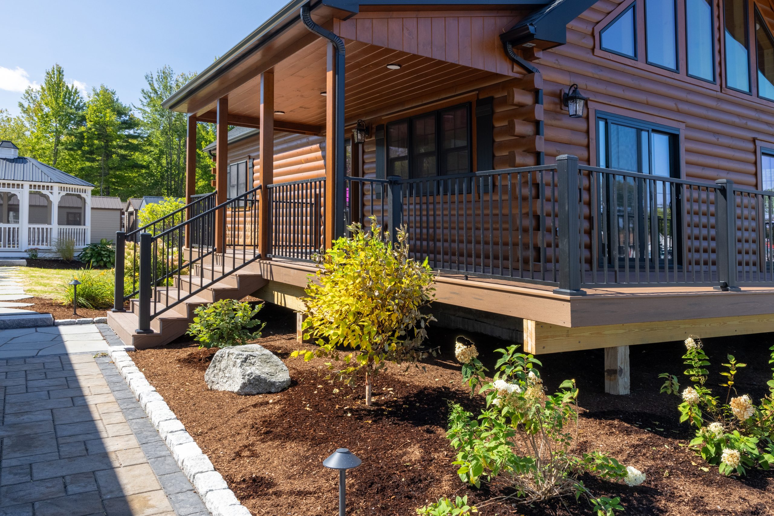 Log Home Porch