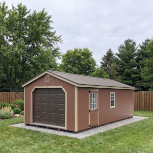 Backyard garage