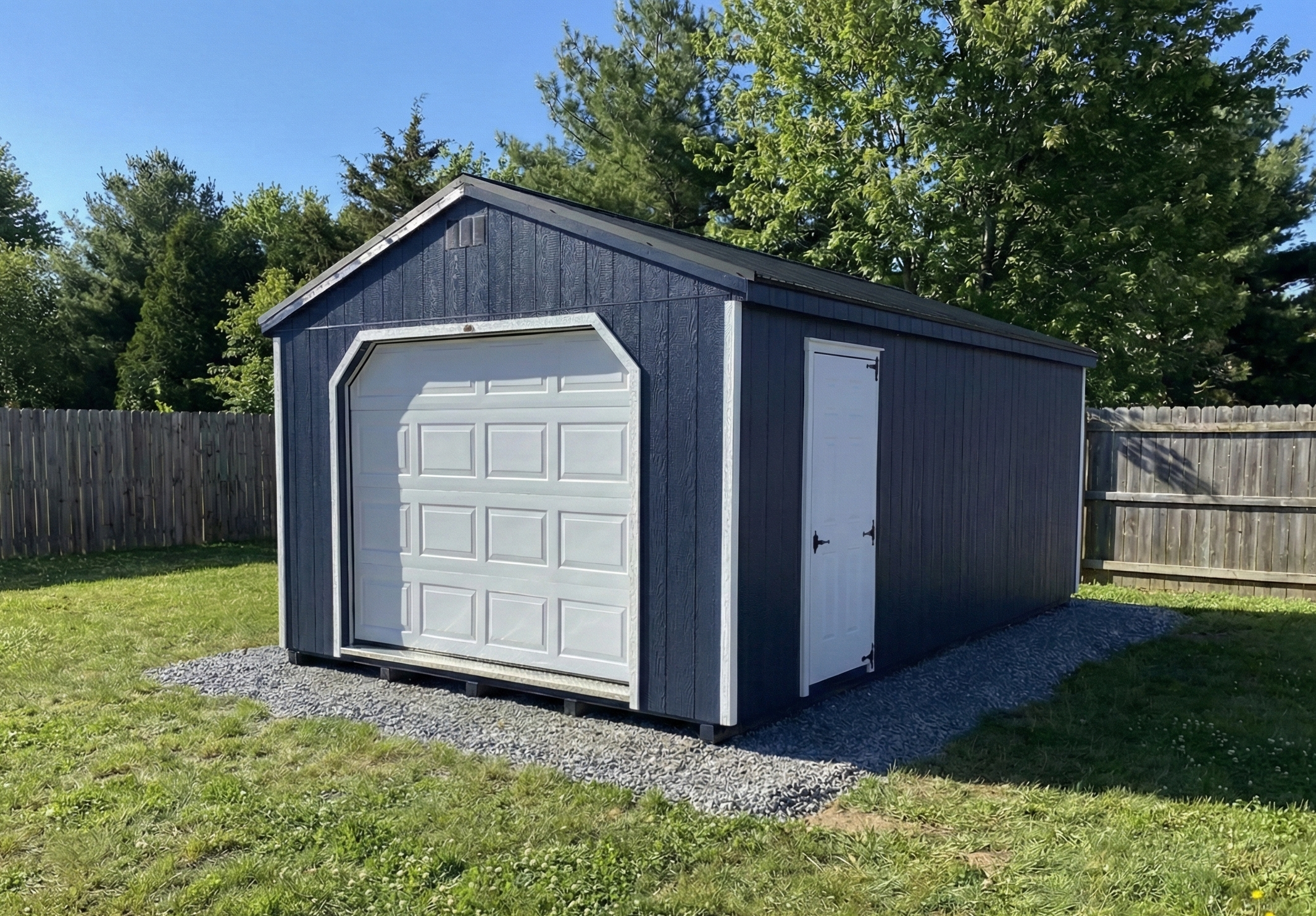 Backyard garage