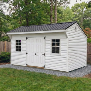 Backyard storage building