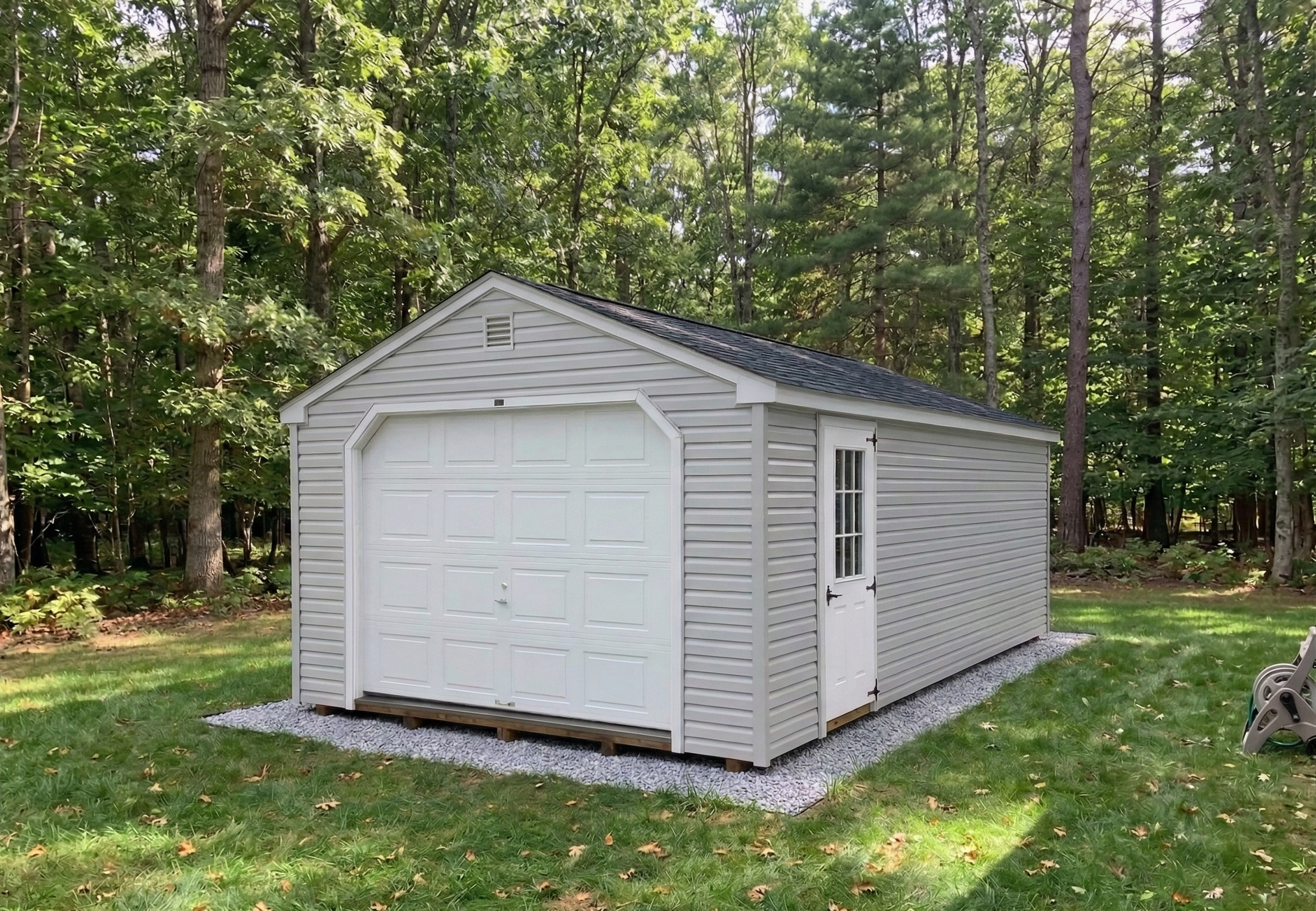 Backyard garage