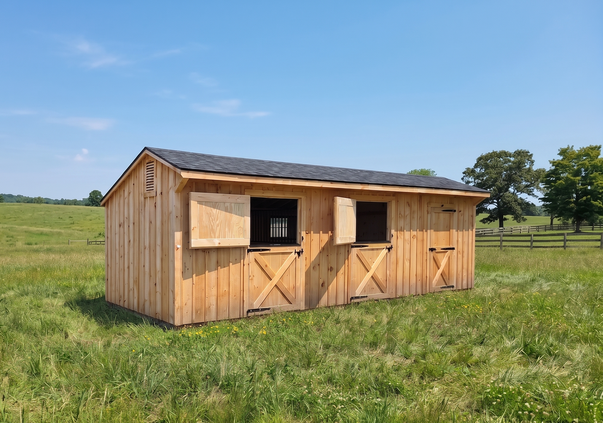 Horse barn
