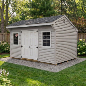 Backyard storage shed