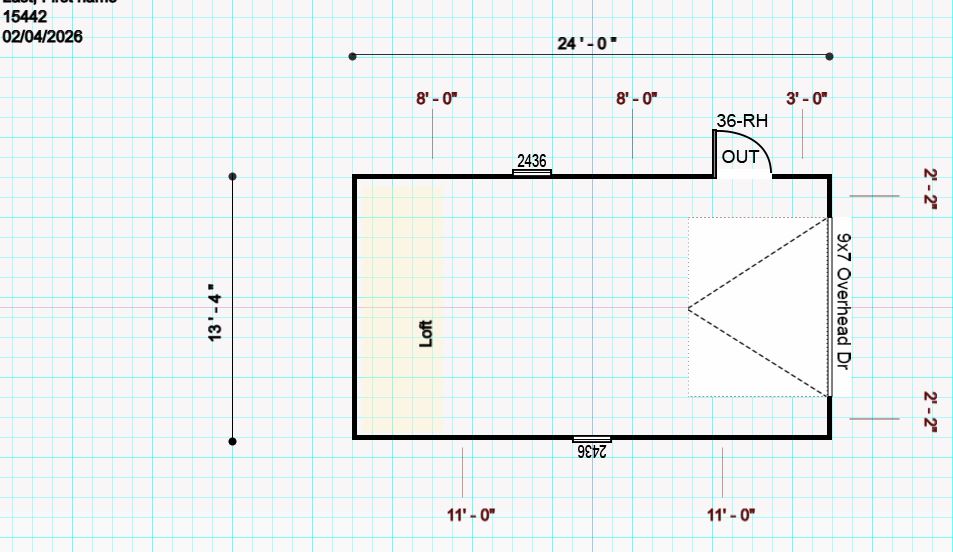 15443.2 Garage 13'4x24 - Image 2