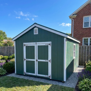 Backyard storage shed