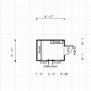 15650 Coop 6x8 (Used: Built in 2023)
