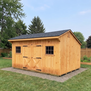 Backyard storage building