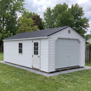 Backyard garage
