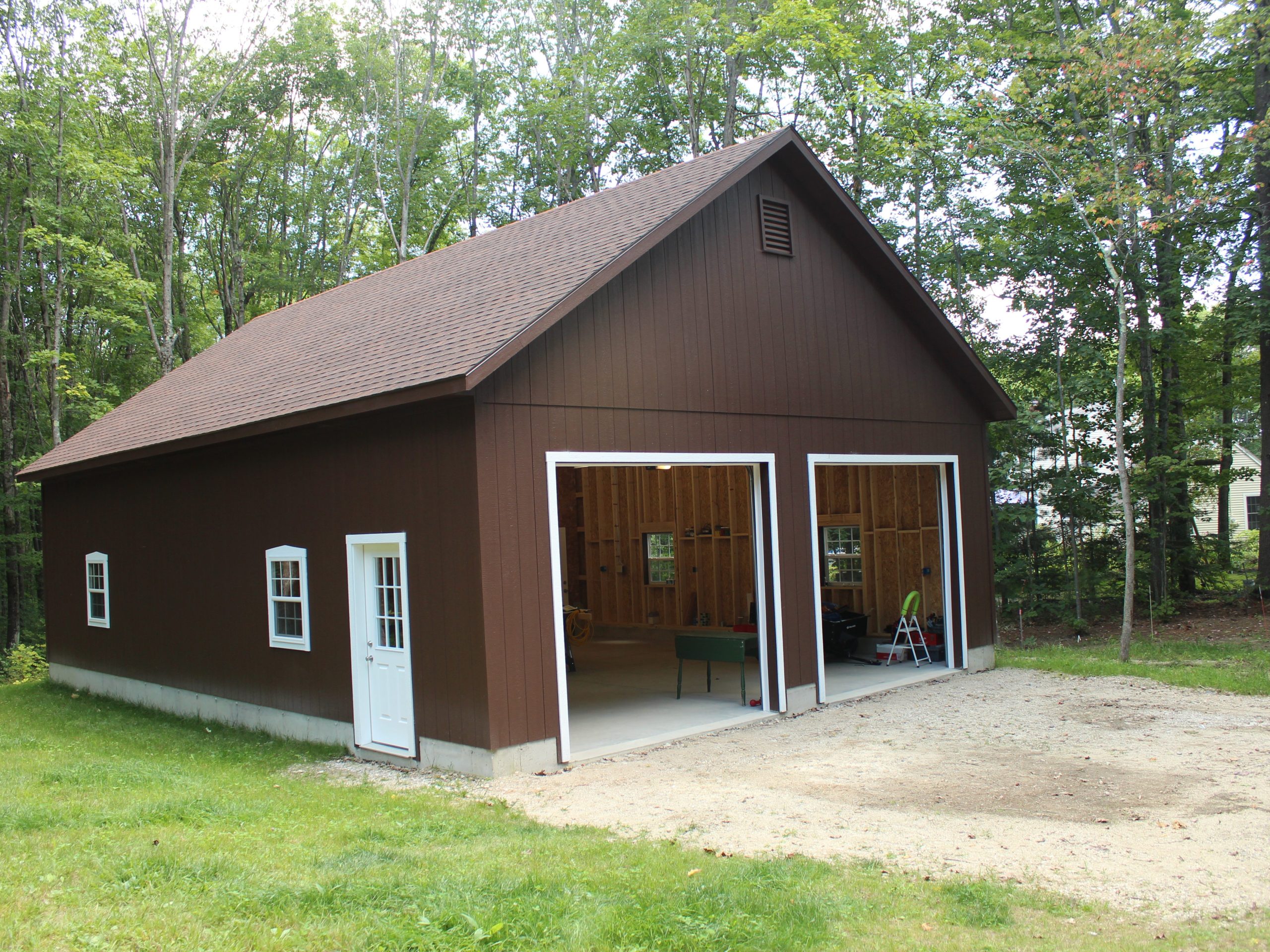 two car garage