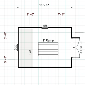 16214 Storage 12x16 USED BUILDING