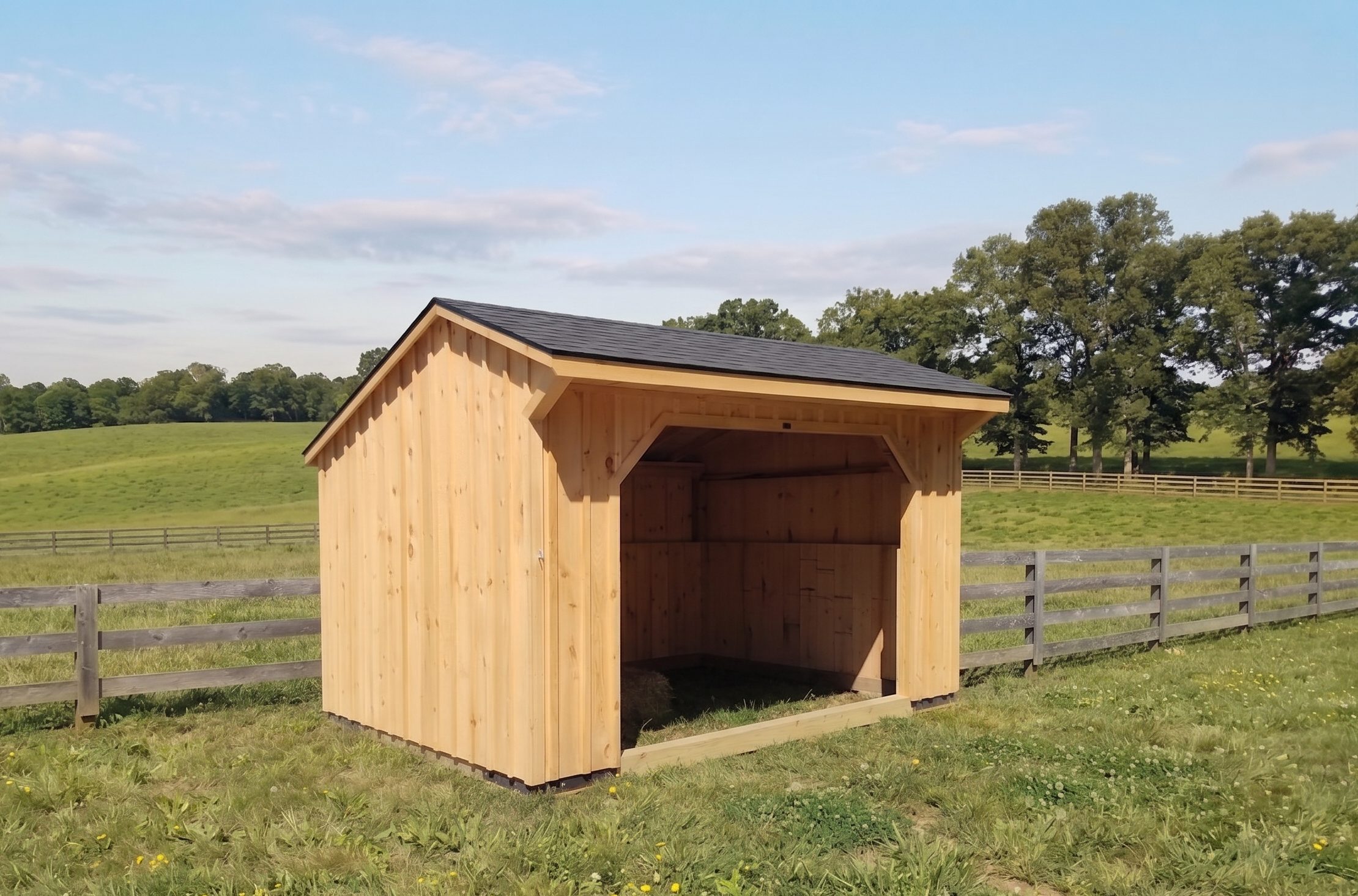 Run in shed