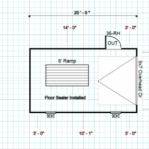 16587 Garage 12x20 USED BUILDING