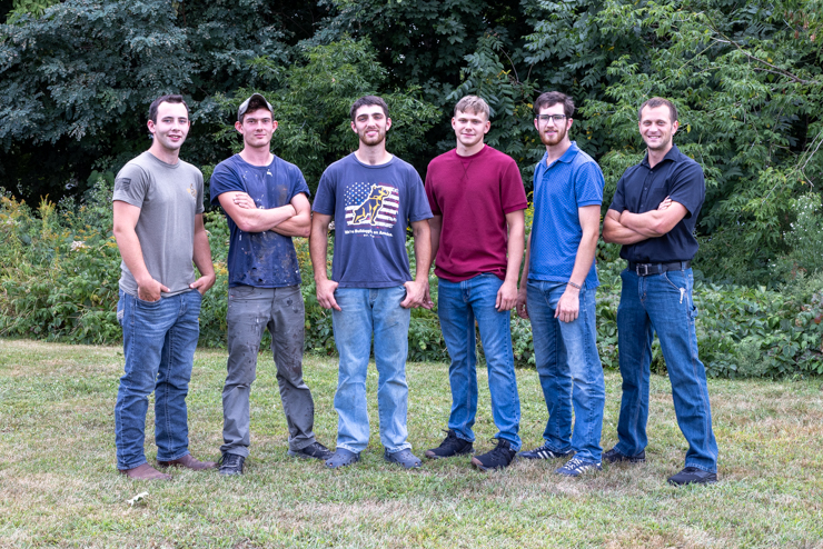 Hill View Mini Barns job site crew